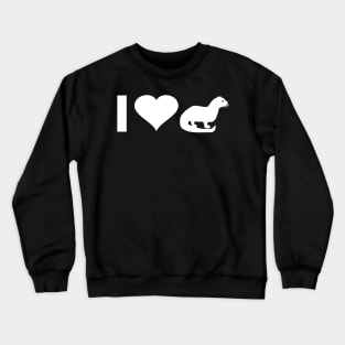 I love marten badger lovers sea otter badger Crewneck Sweatshirt